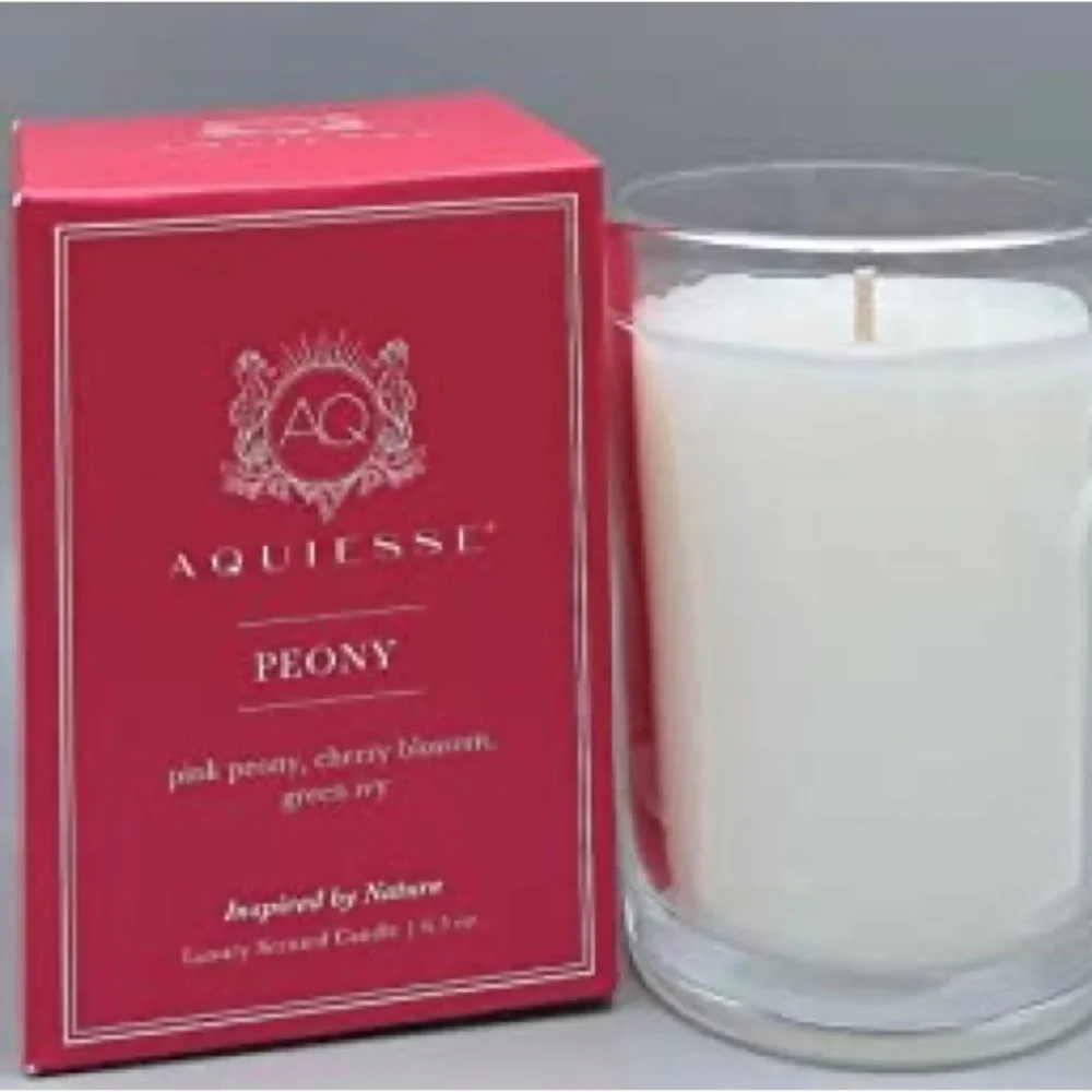 Aquiesse “Peony” Scented Candle 6.5 oz.